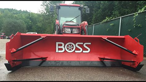 snow box blade skid steer boss|boss skid steer plow.